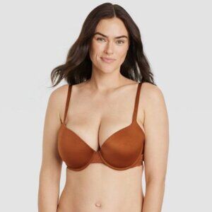 NWT Women's Demi Daydream Push-Up Bra - Auden Copper